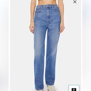 Mother Superior Denim Jeans High Waisted Tunnel Vision Sneak 33